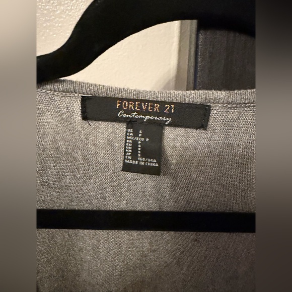 Forever 21 Grey Draped Sweater - Picture 4 of 5